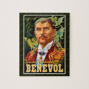 Vintage Magic Poster, Legendary Professor Benevol Pussel