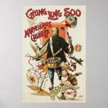 Vintage Magic Poster, Magician Chung Ling Soo