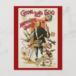 Vintage Magic Poster, Magician Chung Ling Soo Vykort