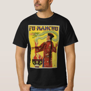 Vintage Magic Poster, Magician Fu-Manchu T Shirt