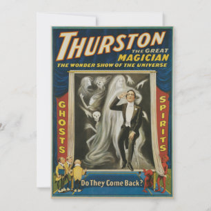 Vintage Magic Poster, Thurston, Underbara Magician