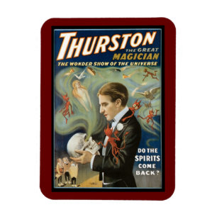 Vintage Magic Poster, Thurston, Underbara Magician Magnet