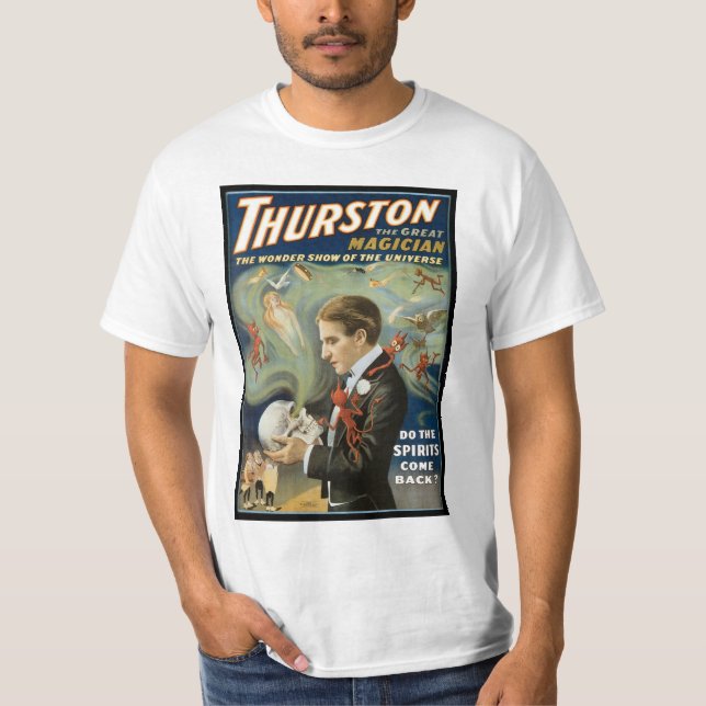 Vintage Magic Poster, Thurston, Underbara Magician T-shirt (Framsida)