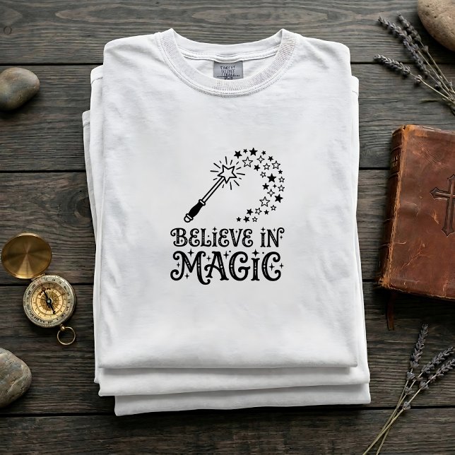 Vintage Magic Wand Citat Unisex T-shirt (Skapare uppladdad)