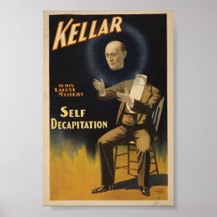 Vintage Magician Illustration Poster