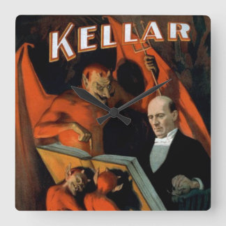 Vintage Magician Kellar Djävulen klocka