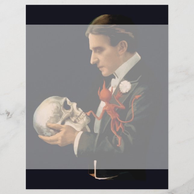 Vintage Magician, Thurston Holding a Human Skull (Framsida)