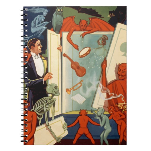 Vintage Magiker Carter den Store Magi Akt Anteckningsbok (Framsidan)