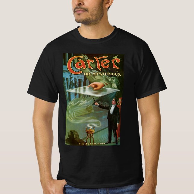 Vintage magiplansch, Carter den mystiske T Shirt (Framsida)