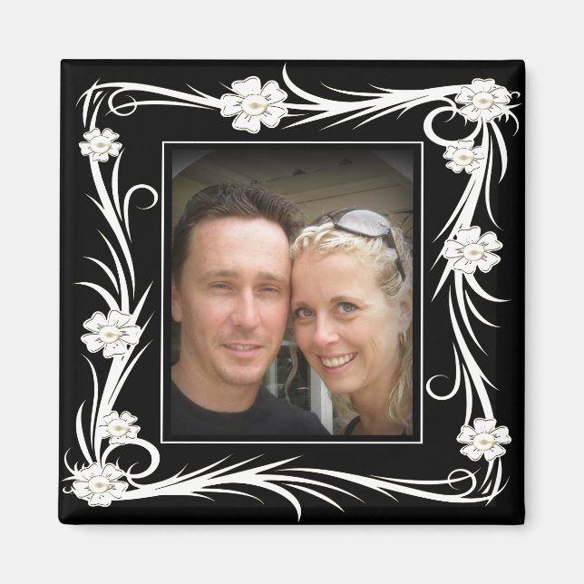 Vintage Magnet Vintage Blommigt Lägg till ditt fot (Framsidan)