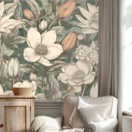 Vintage Magnolia Blommigt