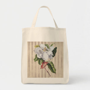 Vintage Magnolia Flower på Rand Tygkasse