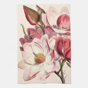 Vintage Magnolia Kökshandduk