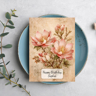 Vintage Magnolia Kort
