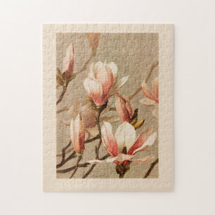 Vintage Magnolias Lithograph Pussel