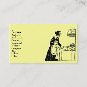 Vintage Maid Visitkort