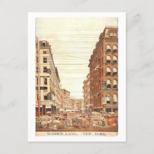 Vintage Maiden Lane New York City Vykort