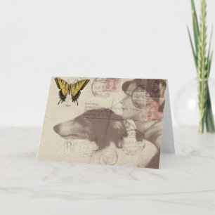 Vintage Mail Collage Kort