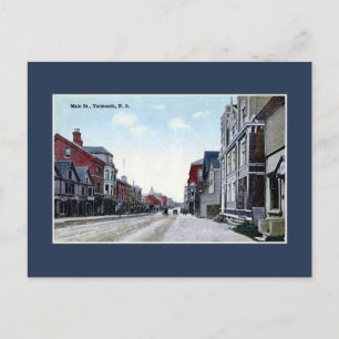 Vintage Main Street Yarmouth NS Vykort