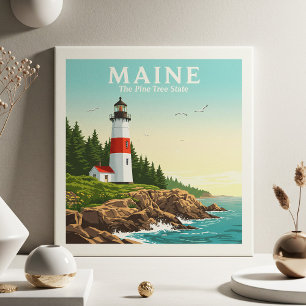 Vintage Maine Kakelplatta