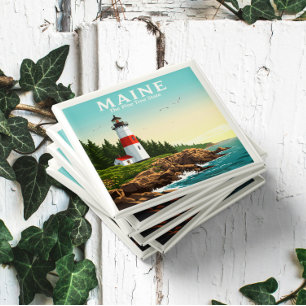 Vintage Maine Magnet