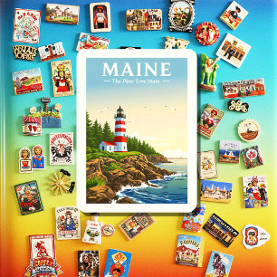 Vintage Maine Magnet