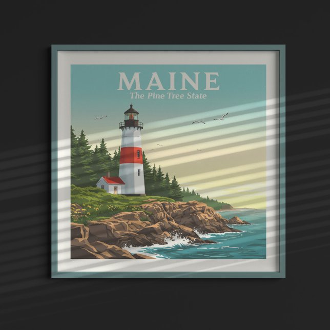Vintage Maine Poster (Skapare uppladdad)