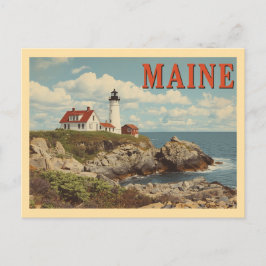 Vintage Maine Resa Vykort