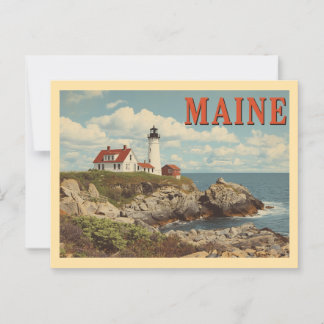 Vintage Maine Travel Vykort