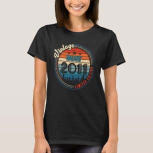 Vintage maj 2011 11 år gammal födelsedag t shirt