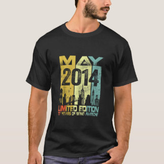 Vintage maj 2014 Lag 7:e 7 år gammal T Shirt