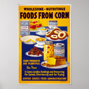 Vintage Maj-baserad mat Ad-Poster Poster