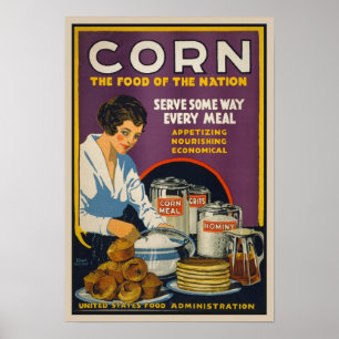 Vintage Maj-baserad mat Ad-Poster Poster