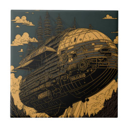 Vintage Majesty - Retro Art Kakelplatta