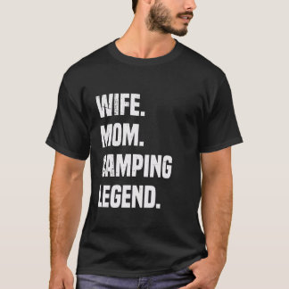 Vintage Maka Mamma Camping Legend Funny Retro Mamm T Shirt