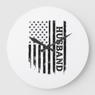 Vintage Make Äkta Patriotisk Flagga Tröja Design_1 Stor Klocka