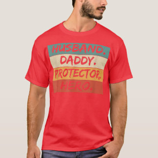 Vintage Make Pappa Protector Pappa Hero Lycklig Tj T Shirt