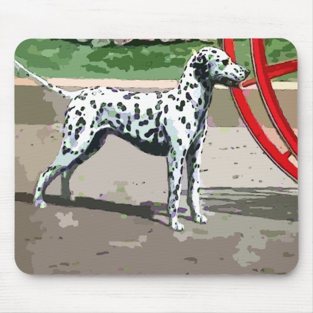 vintage målad dalmatisk musmatta (Framsidan)
