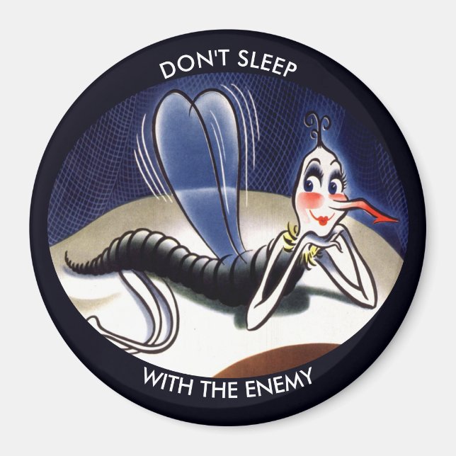 Vintage Malaria Mosquito Magnet (Framsidan)