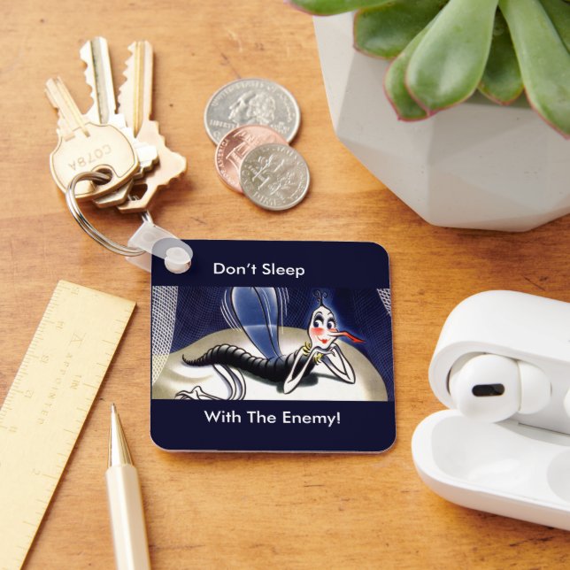 Vintage Malaria Mosquito Nyckelring (Skrivbord)