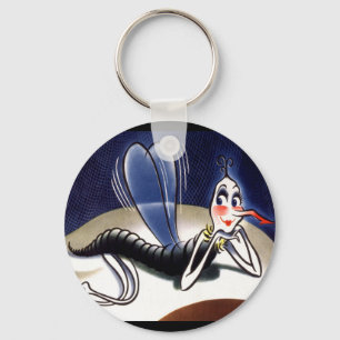 Vintage Malaria Mosquito Nyckelring