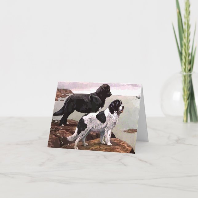 Vintage Målat journalanteckningskort Kort (Framsida)