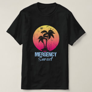 Vintage Malibu Sunset använd T Shirt