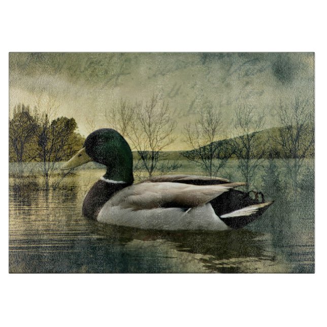 Vintage Mallard Anka Weasted-vykort (Framsidan)