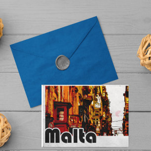 Vintage Malta Travel Vykort