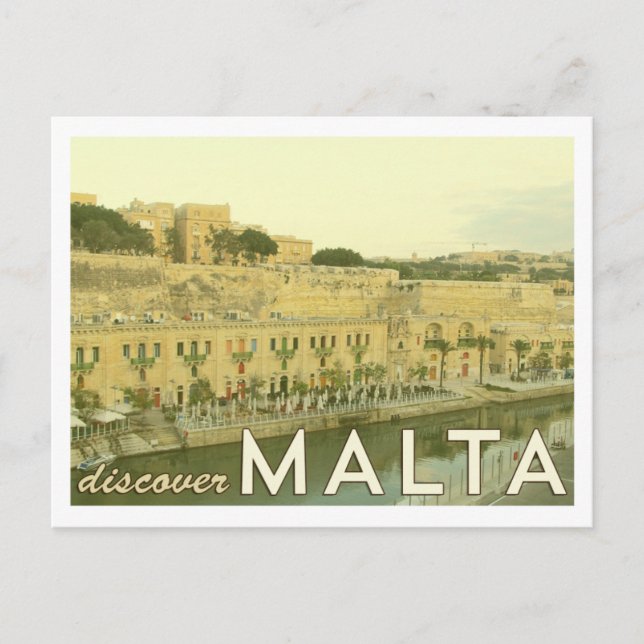 Vintage Malta-vykort Vykort (Framsida)
