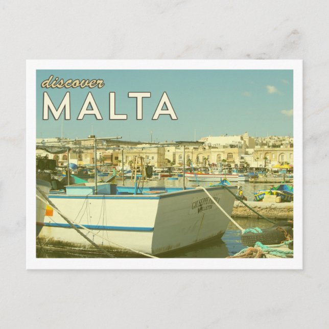 Vintage Malta-vykort Vykort (Framsida)