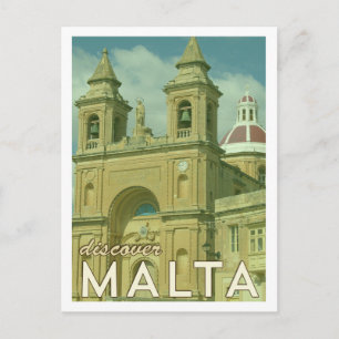Vintage Malta-vykort Vykort