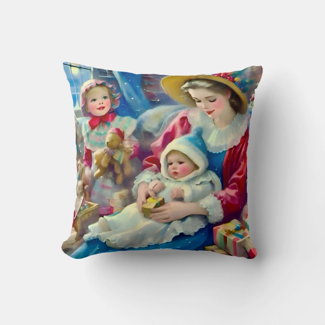 ~VINTAGE Mamma Barn Jul ~ Kudde (Framsida)