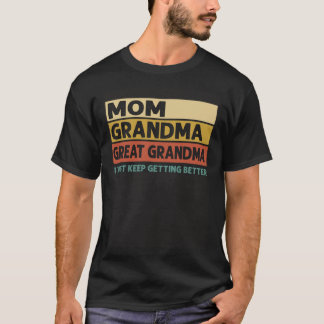 Vintage Mamma mormor Underbar mormor Jag bara Behå T Shirt